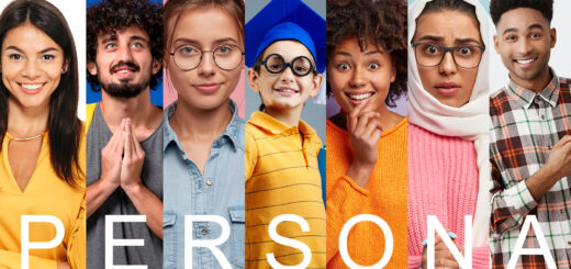 7 fotos grande de pessoas ao lado da outra com a palavra "PERSONA" à frente de cada uma